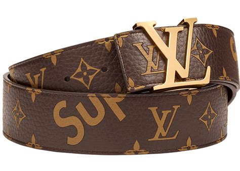 louis vuitton supreme belt price|Louis Vuitton monogram belt black.